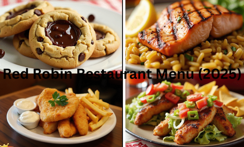 Red Robin Resturant Menu (2025)
