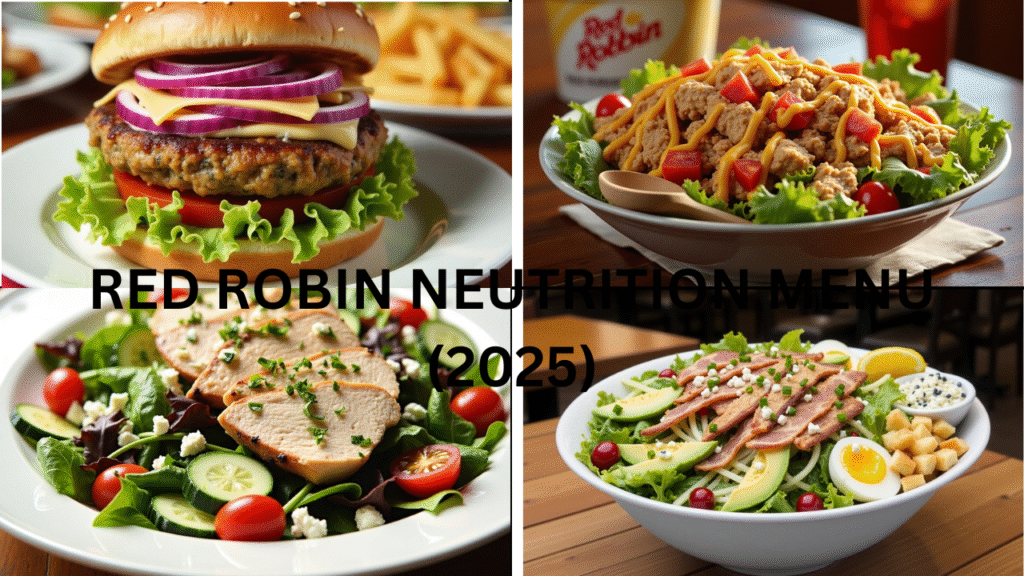 Red Robin Nutrition Menu (2025)